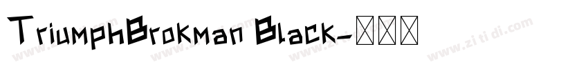 TriumphBrokman Black字体转换